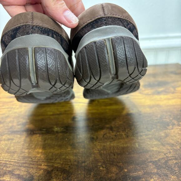 Merrell Size 8.5 Encore Clog Comfort Shoes Cushioned Brown Black Mule Slip On - Picture 9 of 12